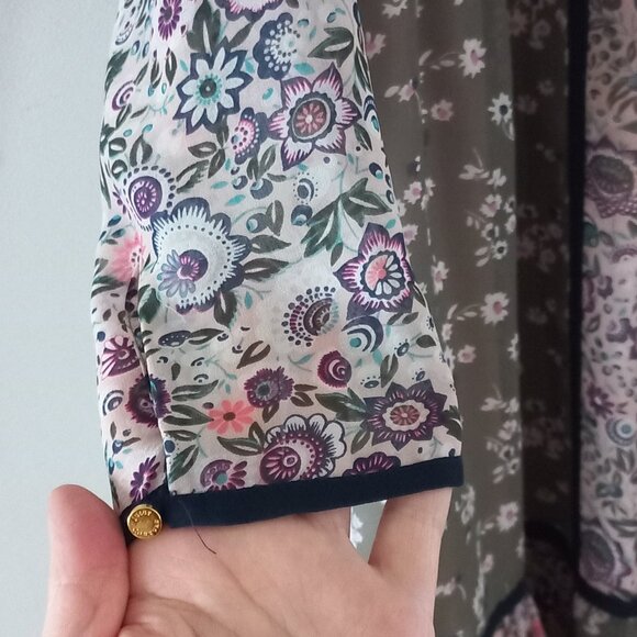 JUICY COUTURE boho floral peasant prairie granny mini dress - Picture 5 of 12